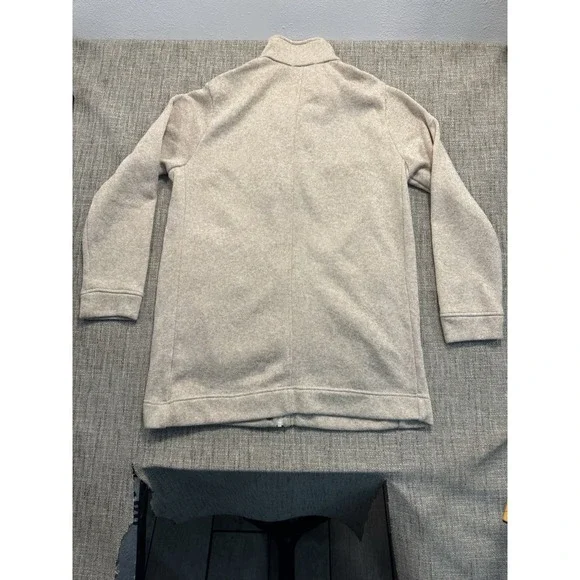 Lands' End Women's Beige Zip Up And Snap Up Jacket Size Large With Pockets - Picture 5 of 14